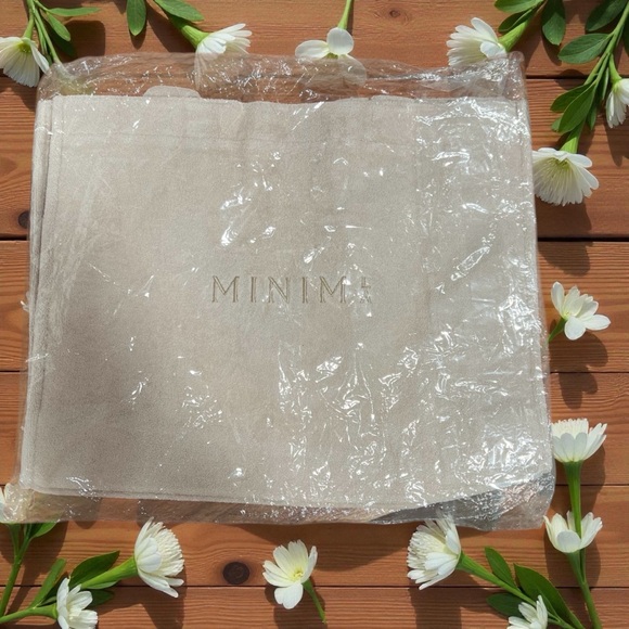 MinimLA Terry Beige Tote Bag, Beach, Gym, Shopping, Gift, Travel - Picture 2 of 4